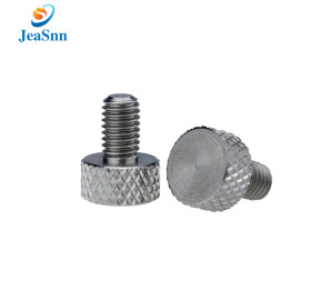 Custom High Quality Stainless Steel Nickel Plated Knurled Head Thumb  Screw