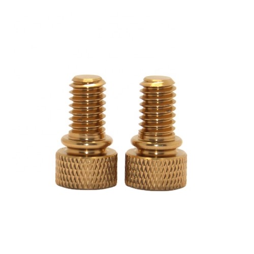 Wholesale Prices High Quality Partial Diamond Knurled Head Brass Thumb Screw