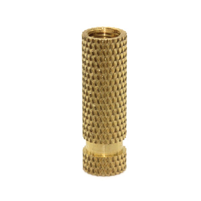 High Precision Yellow Plating Aluminum Diamond Knurled Nuts Fastener