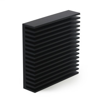 China Factory  Custom Machined Black Anodized Aluminum Half-Brick Heatsink