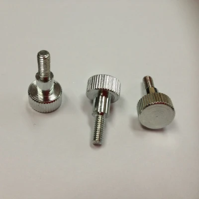 Galvanized Aluminum Raised  Knurled Head Thumb Screws