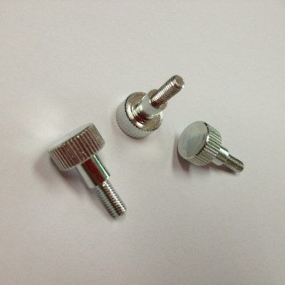 Galvanized Aluminum Raised  Knurled Head Thumb Screws