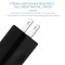 one port 5v 1a US plug micro usb wall mount charger