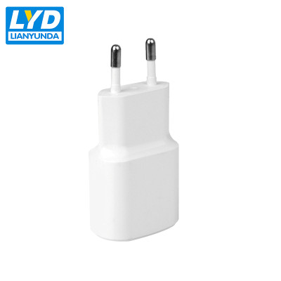 EU plug Single USB port 5V 2A charger for mobile phones