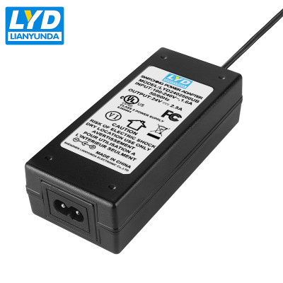 UL1310 C8 24V 2.5A Desktop Switching Power Adapter