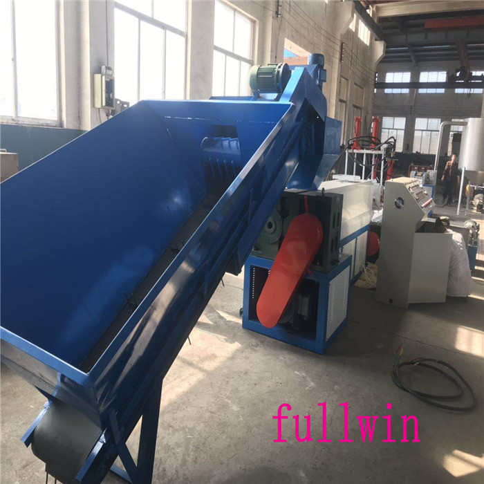 2019 wast film hdpe recycling granulator machine for egypt customer Double Step HDPE Flakes Plastic