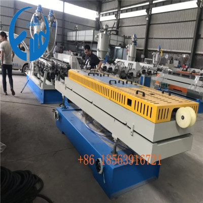 laiwu customer double wall corrugated pipe making machine