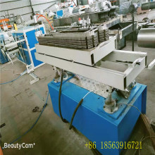 three sizes channel of courrugated pipe machine extrusion line for middle east customer test before shipment
