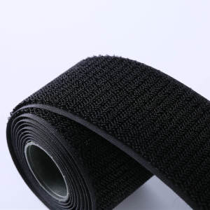 Factory 100% Nylon Black Magic Tape Unsnapped Hook and Unbrushed Loop