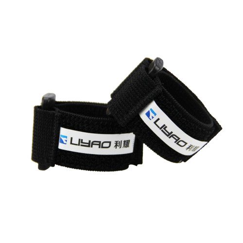 Customizable Logo Flexible Elastic Cable Ties Hook and Loop Band with Buckle for Garments