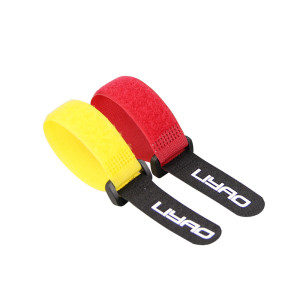Custom Nylon Adjustable Plastic Colored Hook and Loop Cable Ties with Buckle