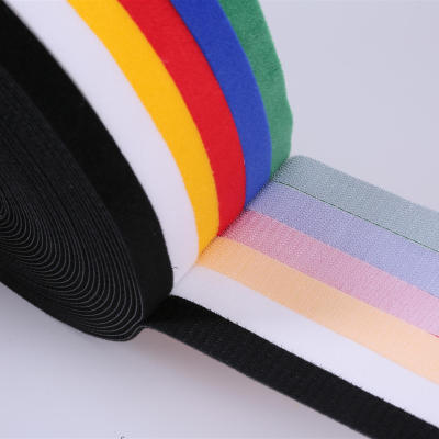 Nylon self adhesive back to back injection hook and loop fabric