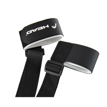 Amazon Custom Adjustable Nylon Hook and Loop Ski Strap Band with Plastic Buckle for Skiing