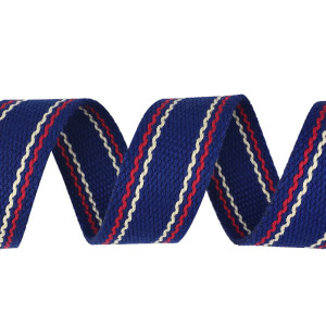 High Tenacity Wholesale 25MM Woven Luggage Webbing Stripe Polyester/PP Strap
