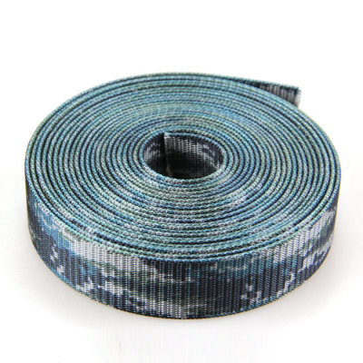 Heavy Duty Soft and Comfortable Pattern Nylon Thermal Transfer Camouflage Webbing Logo