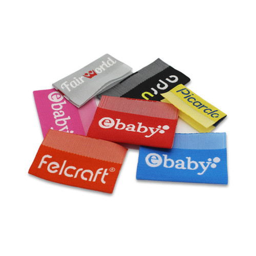 Custom Made Black and White Woven Clothing Labels Suppliers