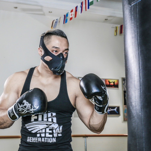 6 Adjusting Breathing Levels High Altitude Sports Oxygen Training Mask Fitness