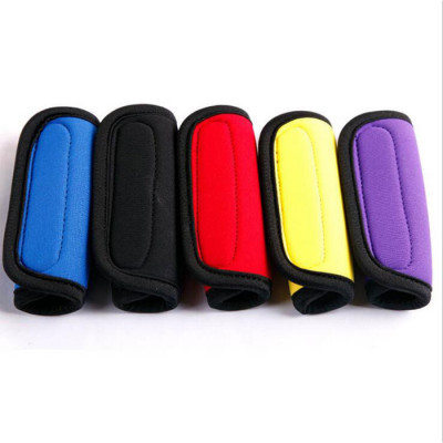 Custom Logo Printed Suitcase Durable Reusable Neoprene Luggage Handle Cover
