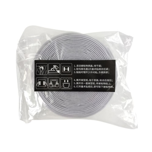 Hot quality black color nylon sticky back self adhesive hook and loop fastener tapes