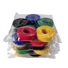 5 colours adjustable back to back micro hook and fabric loop closure