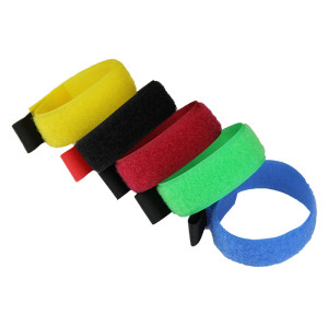 Colored Adjustable Reusable Computer Wire Cable Tie Hook And Loop Fasteners Suppliers