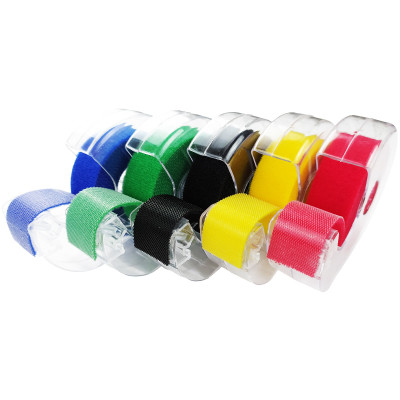 Hand Tear Style Nylon Back To Back Hook And Loop Perforated Tape Roll In Dispenser