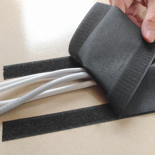 Reusable Adjustable Soft carpet wrap Hook and Loop Cable Cover Management Sleeve