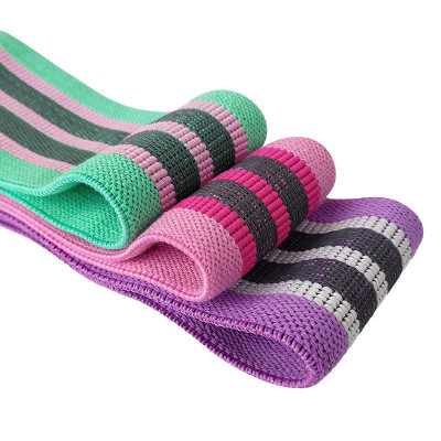 Wholesale Custom Logo Yoga Gym Exercise Booty Hip Fitness Fabric Elastic Resistance Band Set