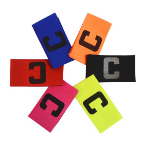 Good quality Hook and Loop Closure Adjustable Elastic Captain Armband for Sport Game