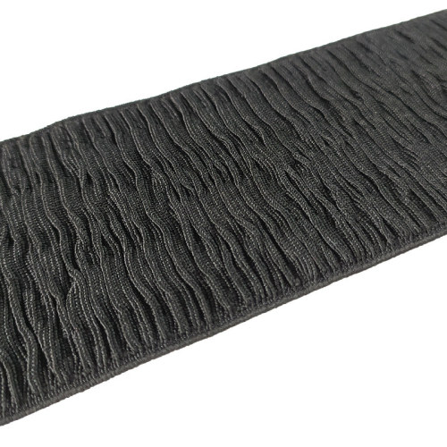 Wholesale Factory Custom Webbing Strap Special Texture 75mm Nylon Black Elastic Band