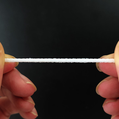 Customized High Quality 3mm Cheap Round White Face Mask Earloop Rope Protective Product Elastic Cord