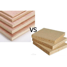 What are the differences between plywood and particleboard?