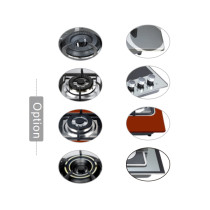 Three burner gas cooker powerful flame for different cooking way