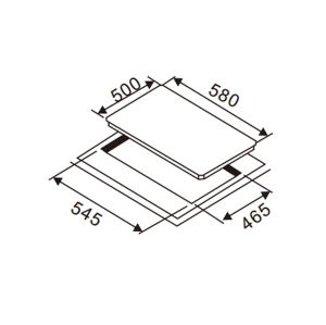 قوي لهب 4 طباخ غاز الموقد WM-6023ACCD