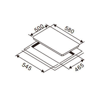 Lifelong glass top 4 burner gas cooker WM-6022BCCD