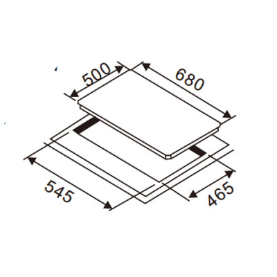 Factory cheap price  five burner gas hob WM-8023ABCCD