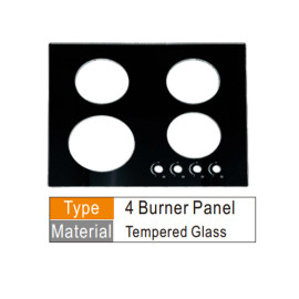 Gas cooker panel components tempered glass or stainless steel
