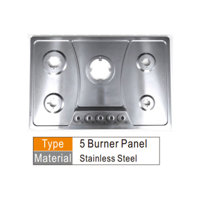 Gas cooker panel components tempered glass or stainless steel