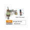 Gas water linkage valve for gas water heater