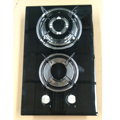 Top quality double burner powerful flame for cooking gas cooker