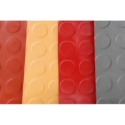 Anti Slip Flooring Coin Pattern Rubber Mat Qihang