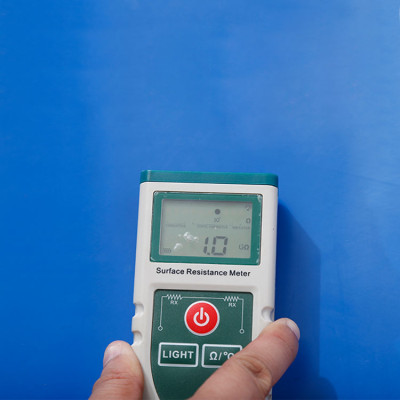 3 mm anti fatiga resistencia a la corrosión estera de mesa de goma azul esd