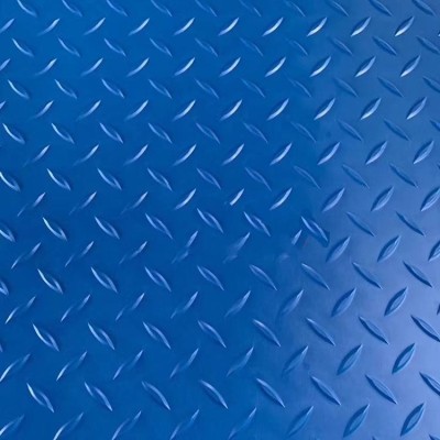geruchlos blau Farbe pvc Diamant in Innenräumen Kunststoff Anti-Rutsch-Gummiplatte
