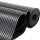 large fin côtelé noir mat