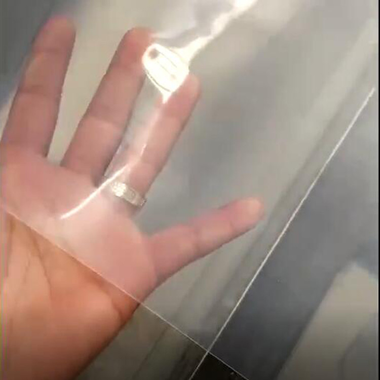 caucho de silicona transparente