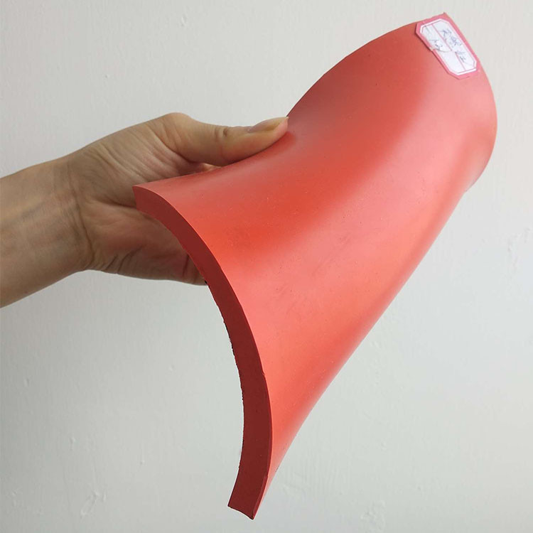 50 Shore A, glattes Ende, kundenspezifische rote Naturkautschuk-Blatt-Produkt-Hersteller