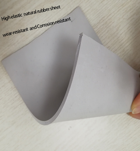 Высокоэластичный серый лист натурального каучука производителя