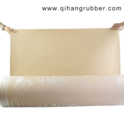45A Acabado liso, beige NR Lámina de caucho de látex natural （10m × 1m × 3mm）