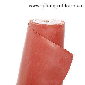 1m × 10m × 3mm, Verpackungsart: Rolle farbige Bodenbelagmatte rotes Gummidichtungsblatt