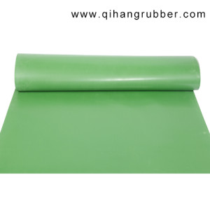 Verschleißfestigkeit wasserdicht 2 mm dicke grüne Gummiplatte